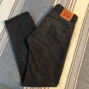 Levis 501 Jeans Mens 31x32 Black Charcoal Button Fly (EUC!)